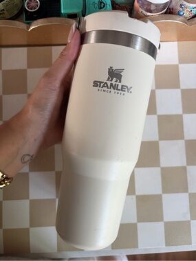 Stanley Ivory Travel Tumbler with Stainless Accent